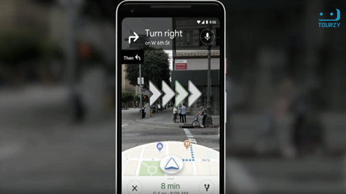 Google Maps cũng được nâng cấp ứng dụng AR mang đến sự trực quan và thuận tiện cho người dùng