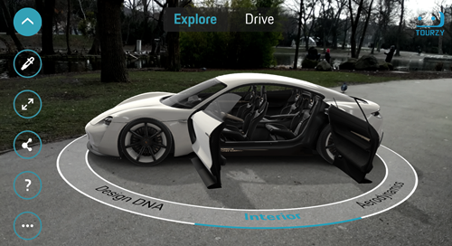 Ứng dụng xem xe bằng thực tế ảo tăng cường của Porsche 