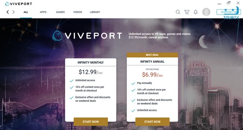 Miễn phí 2 tháng Viveport Infinity là một trong những thứ thu hút người dùng mặc dù nó chưa thực sự ấn tượng