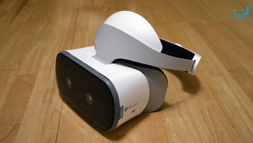 Lenovo Mirage cũng là kính thực tế ảo độc lập nhưng trông khá khác các mẫu kính như Oculus Go và Gear VR 