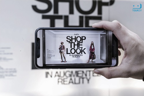 Nhãn hiệu Zara ứng dụng  AR vào lĩnh vực thời trang trong cửa hàng mua sắm của mình