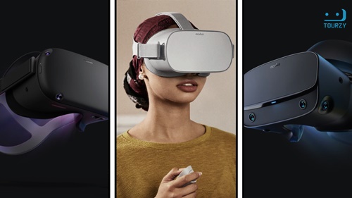 Thiết kế của kính thực tế ảo Oculus Quest cho phép người dùng có thể chuyển đổi giữa thế giới thực và ảo một cách dễ dàng 